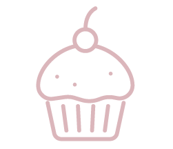 Pink icon representing cupcakes at Sweet Angel Cakes