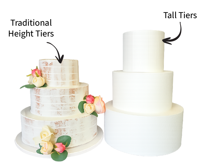 Traditional vs. tall tiers